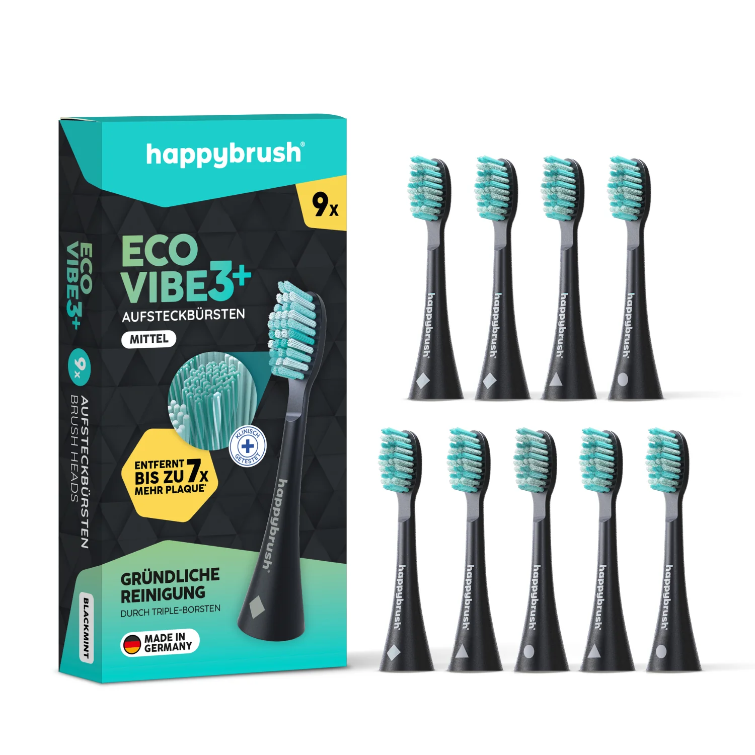 Aufsteckbürsten Eco Vibe 3+ | Black-Mint - Image 10