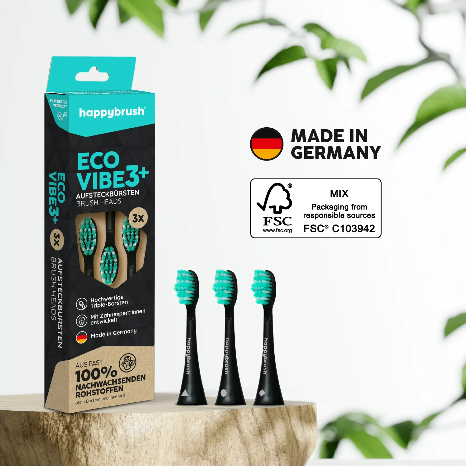 Aufsteckbürsten Eco Vibe 3+ | Black-Mint - Image 6
