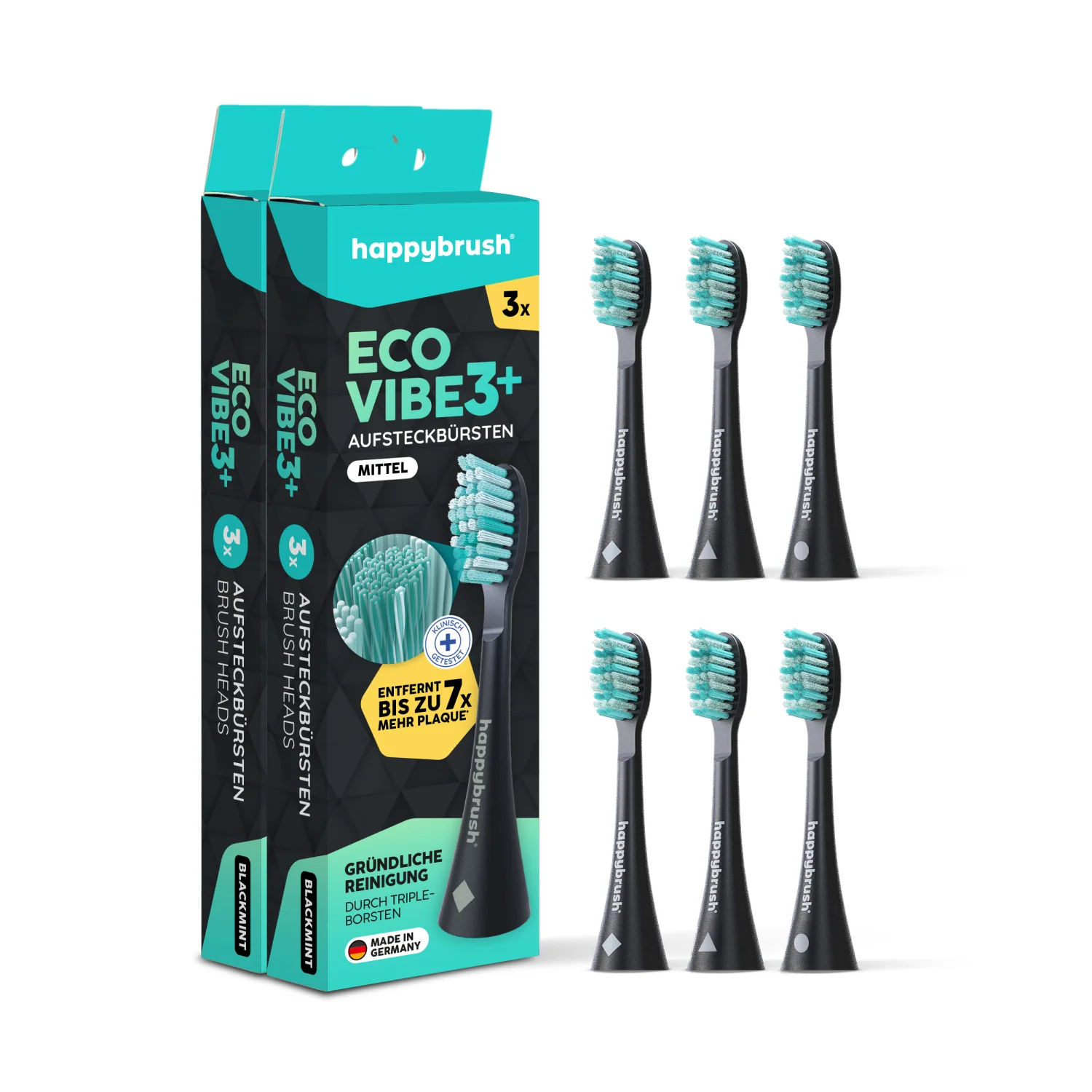 Aufsteckbürsten Eco Vibe 3+ | Black-Mint - Image 9
