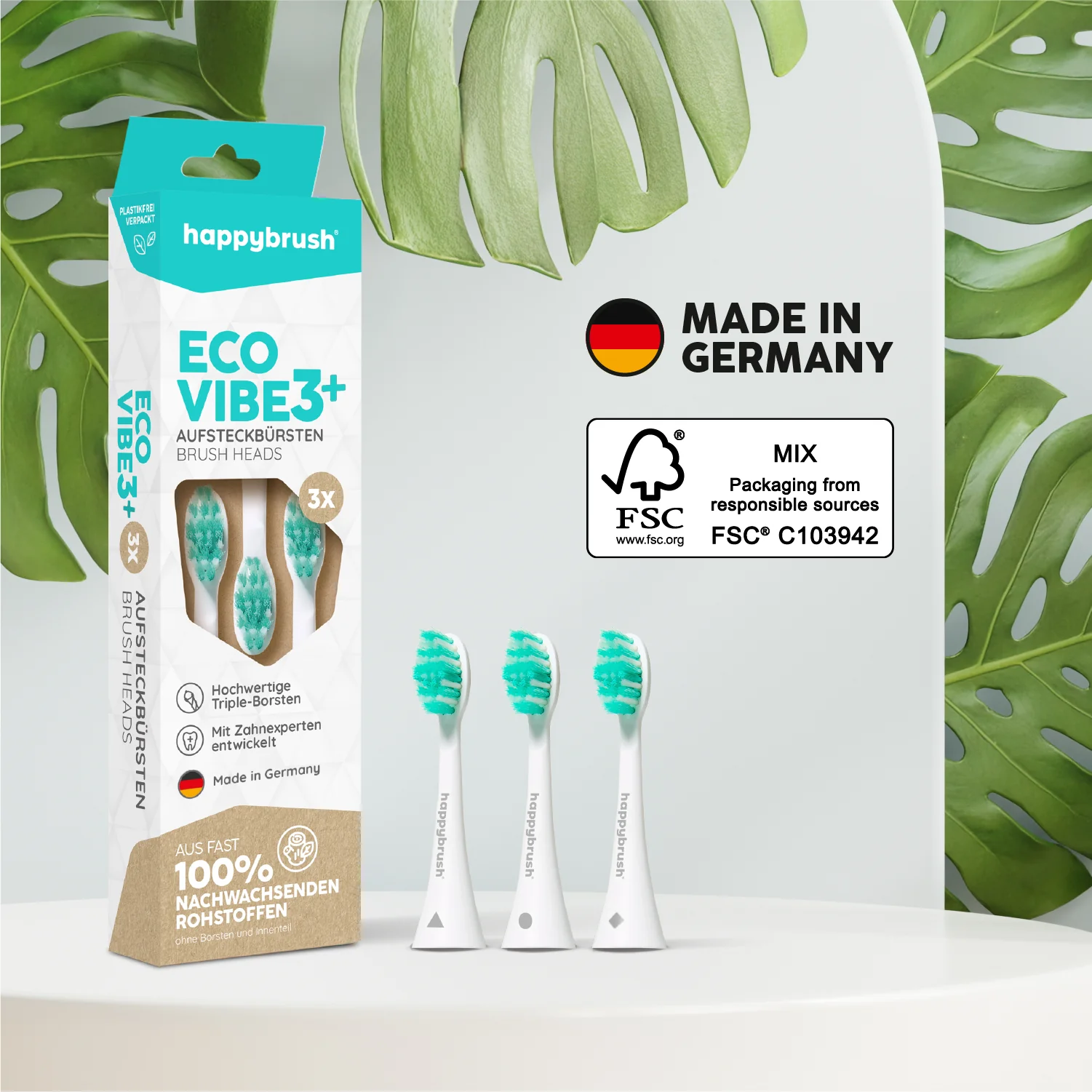 Aufsteckbürsten Eco Vibe 3+ | White-Mint - Image 6