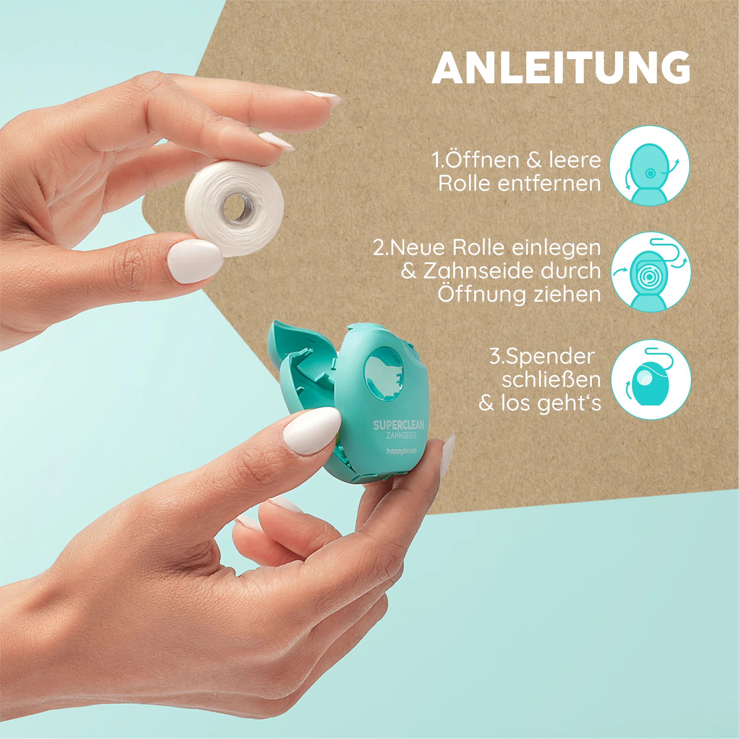 SuperClean Zahnseide Nachfüllpack - Image 3